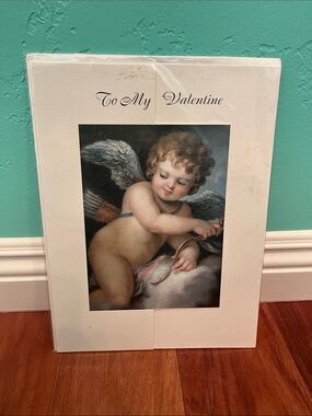 To My Valentine Cherub Large Paper Card